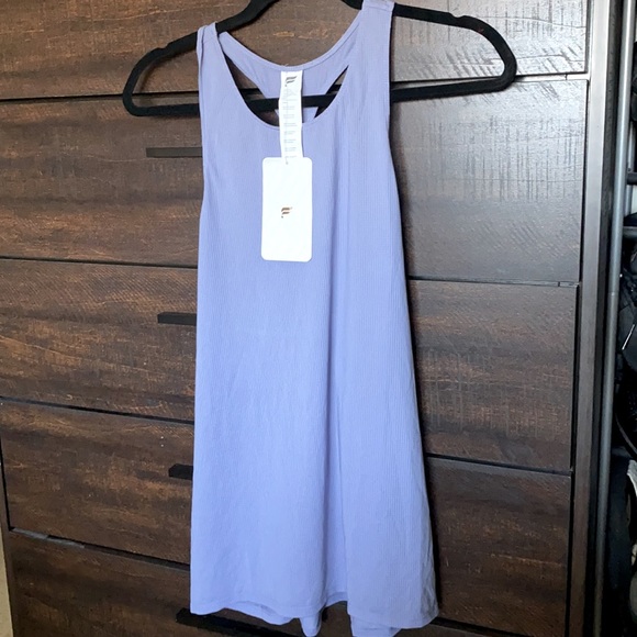 FABLETICS NWT Lavender Cashel OpenBack Tank SIZE L - Picture 4 of 5